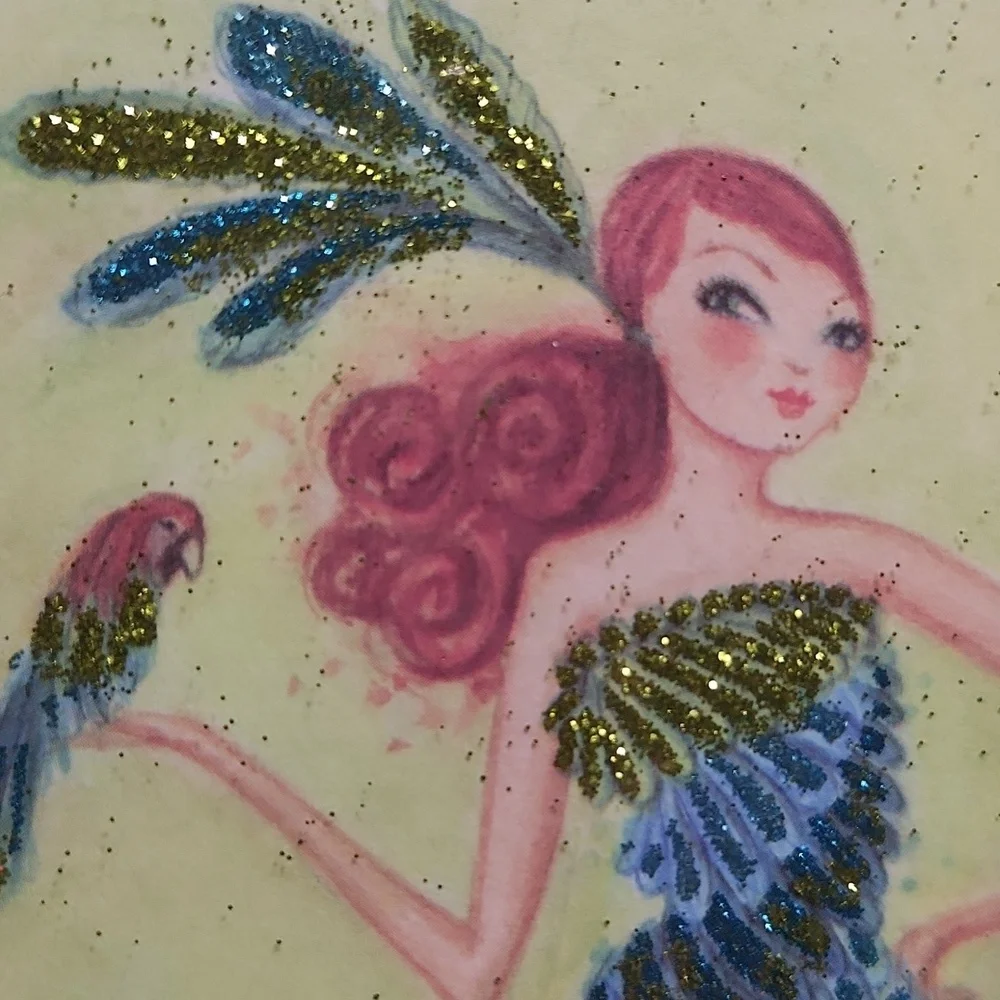 Papyrus Glittery Fashion B-day Card - Picture 4 of 4
